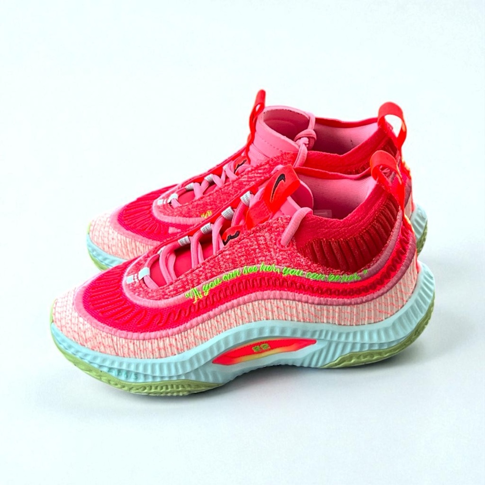 Nike Cosmic 3 A’Ja Wilson Vibrant Hot Punch Pink Sneakers.
